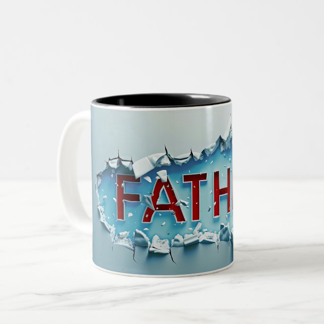 Caneca De Café Em Dois Tons Tasse 2 Couleurs Father (Frente Esquerda)