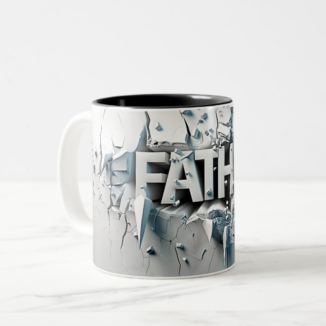 Caneca De Café Em Dois Tons Tasse 2 Couleurs Father (Frente Esquerda)