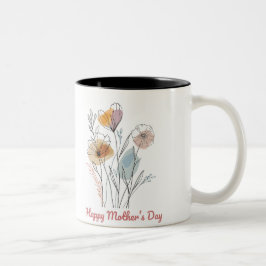 Caneca De Café Em Dois Tons Tasse 2 Couleurs Happy Mother's Day