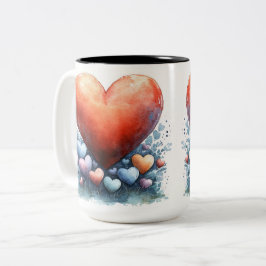 Caneca De Café Em Dois Tons Tasse 2 Couleurs Personalized Valentine Coffee Mug