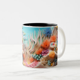 Caneca De Café Em Dois Tons Tasse 2 Couleurs Under the sea Mug, Ocean Vibes Dr