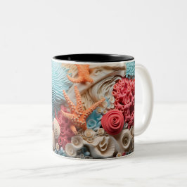 Caneca De Café Em Dois Tons Tasse 2 Couleurs Under the sea Mug, Ocean Vibes Dr