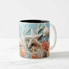 Caneca De Café Em Dois Tons Tasse 2 Couleurs Under the sea Mug, Ocean Vibes Dr