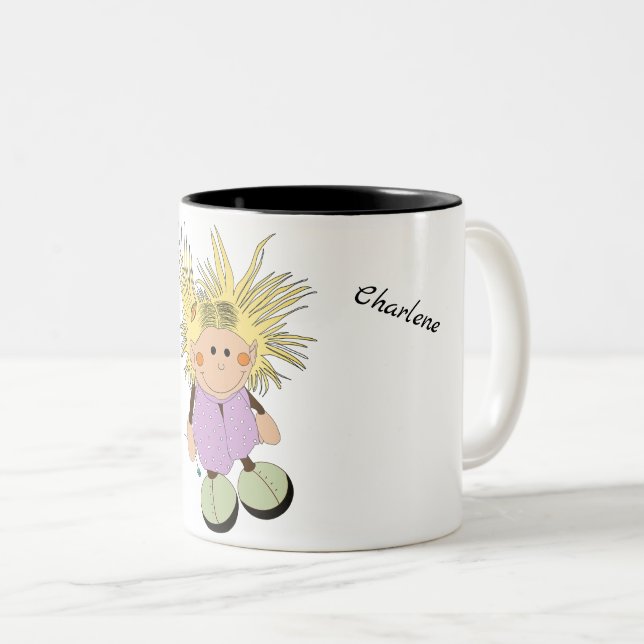 Caneca De Café Em Dois Tons Tasse "My little witch" (Frente Esquerda)