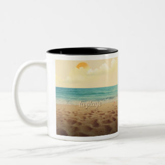 Caneca De Café Em Dois Tons Tasse Paysage Bord de Mer Relaxant