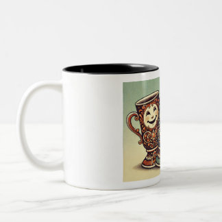 Caneca De Café Em Dois Tons Tasses à café colorées et joyeuses