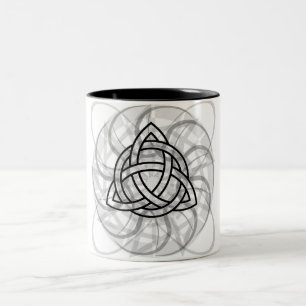 Caneca De Café Em Dois Tons Tatuagem tribal de Triquetra