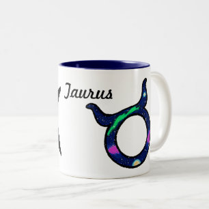 Caneca De Café Em Dois Tons Taurus. Ziqpu