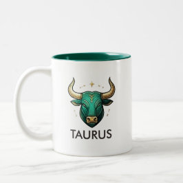Caneca De Café Em Dois Tons Taurus Zodiac Sign Astrology Birthday Coffee Mug