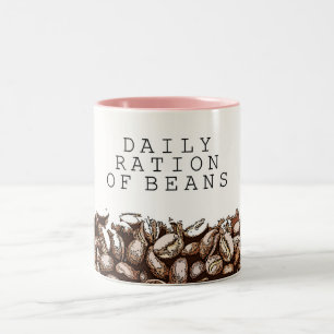 Caneca De Café Em Dois Tons Taxa Diária de Bloco de Cores de Cores de Cores C