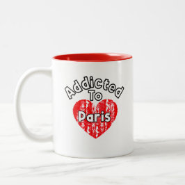 Caneca De Café Em Dois Tons Taza Addicted to Paris