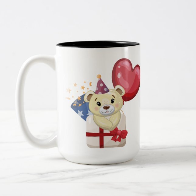 Caneca De Café Em Dois Tons Taza clásica, 15 oz (Esquerda)
