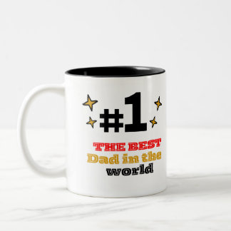 Caneca De Café Em Dois Tons Taza De Café Best Dad In The World #1
