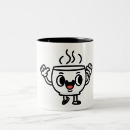 Caneca De Café Em Dois Tons Taza de Café en Modo Victorioso - Taza Divertida