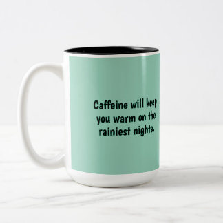 Caneca De Café Em Dois Tons taza de café temática lluvia