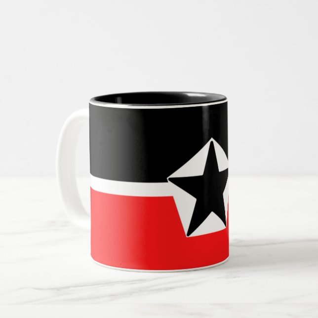 Caneca De Café Em Dois Tons Taza de Eltavia 2024 (Frente Esquerda)