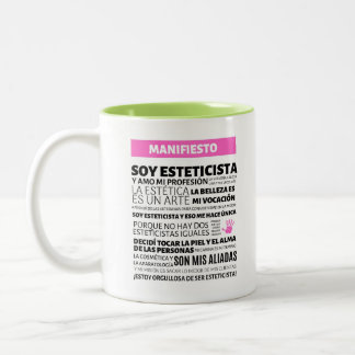 Caneca De Café Em Dois Tons Taza Esteticista