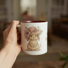 Caneca De Café Em Dois Tons Taza Happy Easter para café