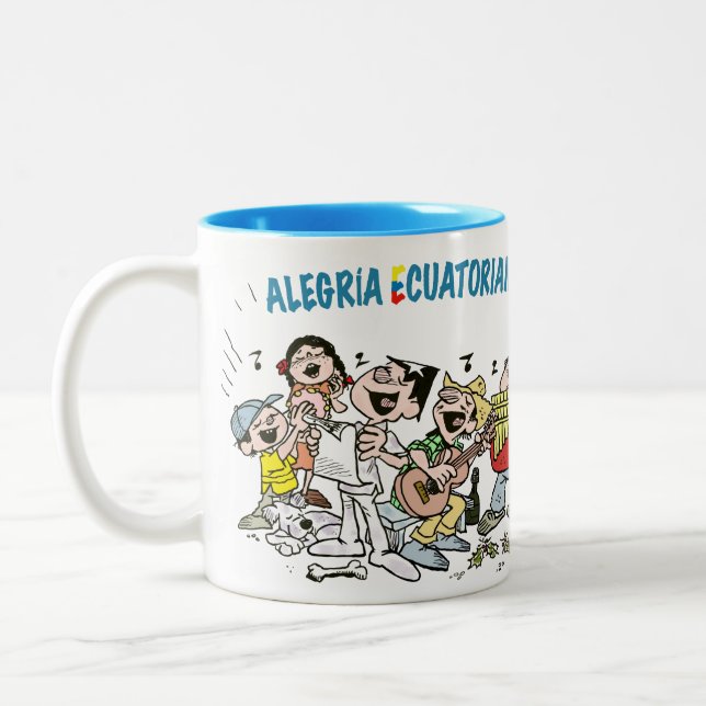 Caneca De Café Em Dois Tons Taza JP y amigos (Esquerda)