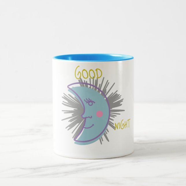 Caneca De Café Em Dois Tons Taza Moon Good Night (Centro)