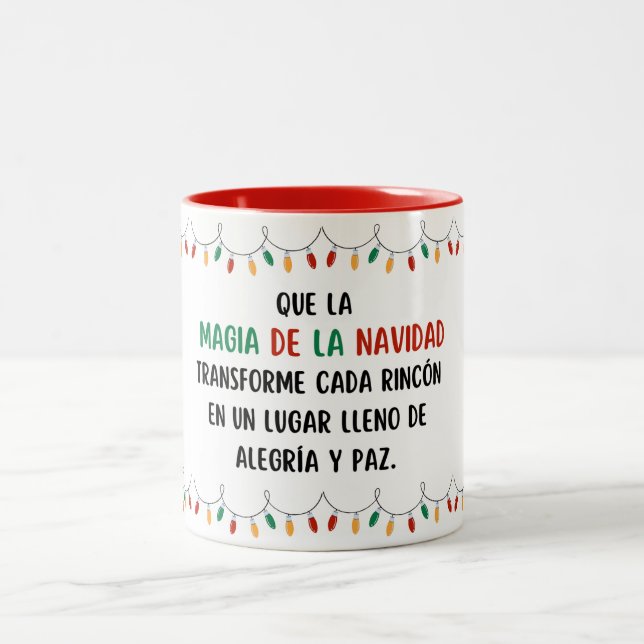 Caneca De Café Em Dois Tons Taza navideña (Centro)