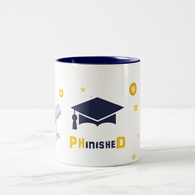 Caneca De Café Em Dois Tons Taza Phd. (Centro)