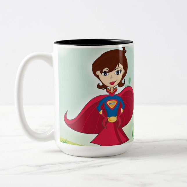 Caneca De Café Em Dois Tons Tazas Día de las Madres (Esquerda)