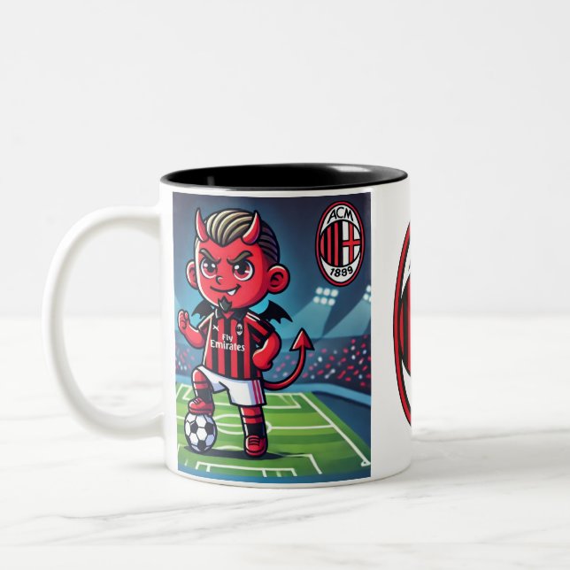 Caneca De Café Em Dois Tons Tazza Milan calcio (Esquerda)