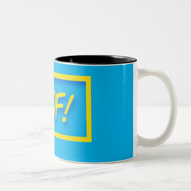 Caneca De Café Em Dois Tons Tchau! Gamer dizendo citação (Direita)