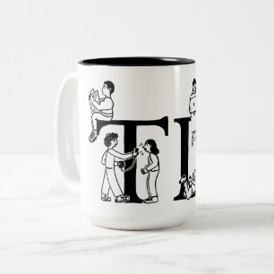 Caneca De Café Em Dois Tons TD "Pessoas" Mug