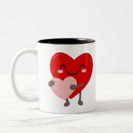 Caneca De Café Em Dois Tons Te Amo Bebe