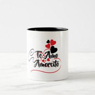 Caneca De Café Em Dois Tons Te amo de Taza