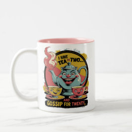 Caneca De Café Em Dois Tons Tea and Gossip