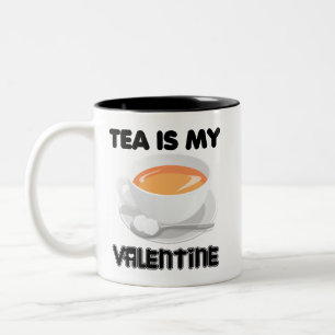 Caneca De Café Em Dois Tons Tea É Meu Namorados