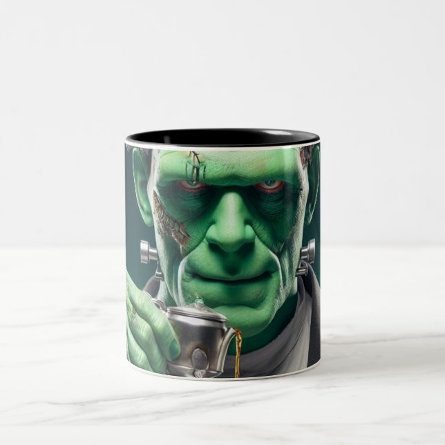 Caneca De Café Em Dois Tons Tea Time Frankenstein (Centro)