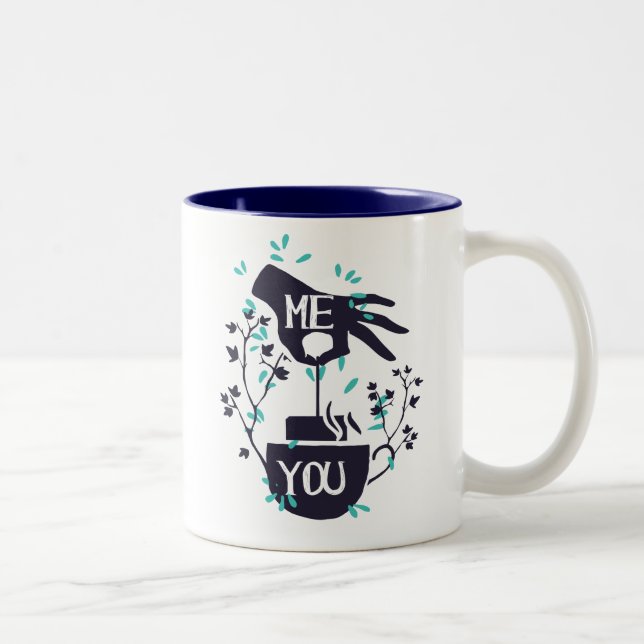 Caneca De Café Em Dois Tons Tea Time Mug (Direita)