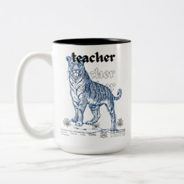 Caneca De Café Em Dois Tons Teacher Ceramic Mug - Planting Seeds of Knowledge,