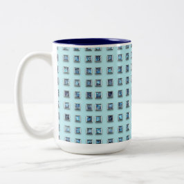 Caneca De Café Em Dois Tons Teal Blue e Gem Ouro Moderno