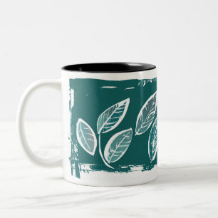 Caneca De Café Em Dois Tons Teal Deixa Uma Caneca De Dois Tons