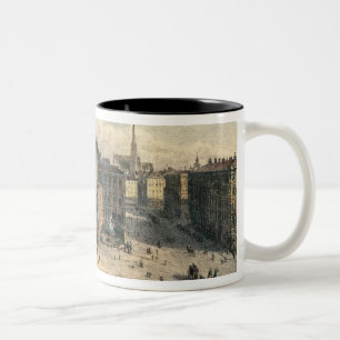 Caneca De Café Em Dois Tons Teatro da ópera do estado de Viena, c.1869