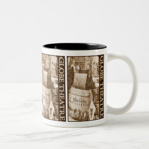 Caneca De Café Em Dois Tons Teatro do globo de Hollar