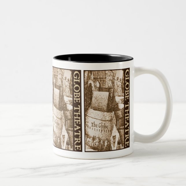 Caneca De Café Em Dois Tons Teatro do globo de Hollar (Direita)