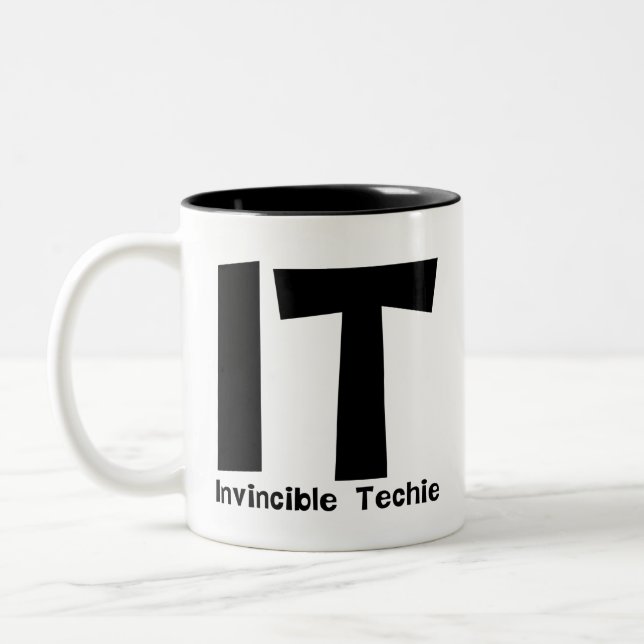 Caneca De Café Em Dois Tons Techie invencível (Esquerda)