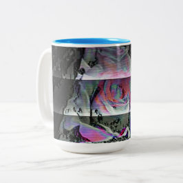 Caneca De Café Em Dois Tons Techno Bouquet