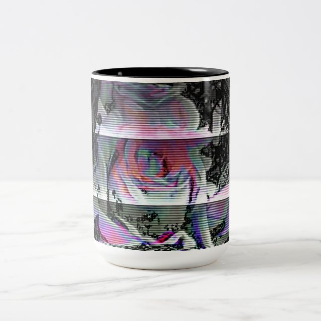 Caneca De Café Em Dois Tons Techno Bouquet   (Centro)