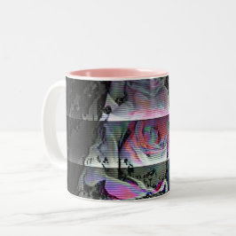 Caneca De Café Em Dois Tons Techno Bouquet