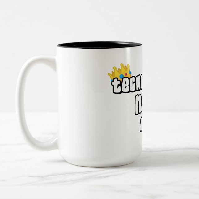 Caneca De Café Em Dois Tons Technoblade Nunca Morre (Esquerda)