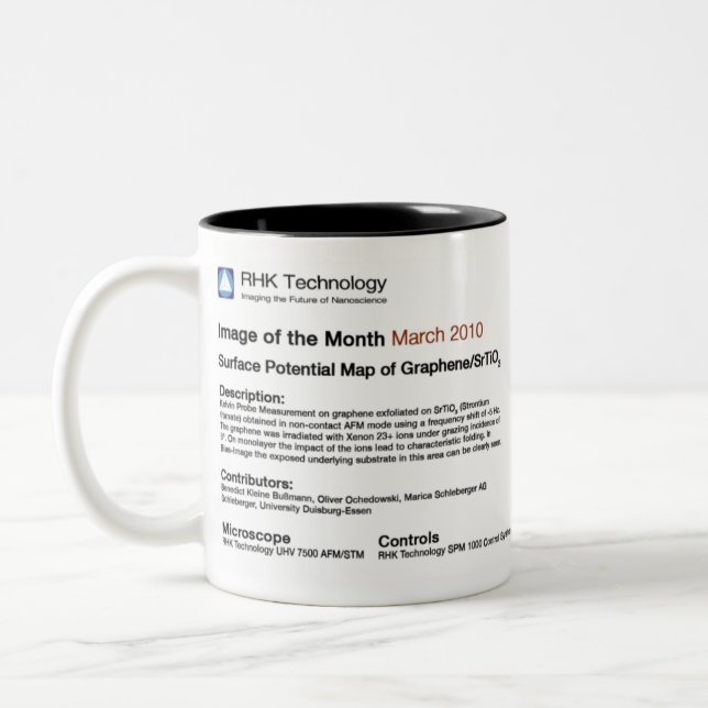 Caneca De Café Em Dois Tons Tecnologia de RHK - em março de 2010 caneca de (Esquerda)