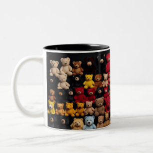 Caneca De Café Em Dois Tons Teddy Bear Knolling