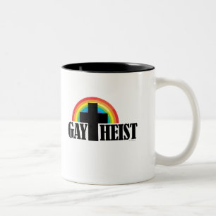 Caneca De Café Em Dois Tons Teísta gay